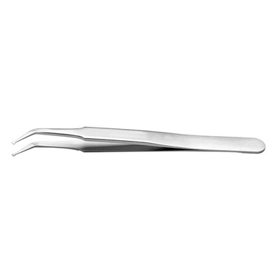 RS PRO 115 mm, Stainless Steel, Flat, Tweezers
