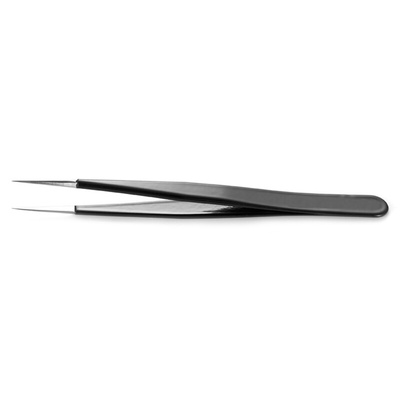 RS PRO 110 mm, Stainless Steel, Sharp, ESD Tweezers