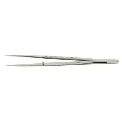 RS PRO 155 mm, Stainless Steel, Serrated, Tweezers