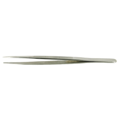 RS PRO 160 mm, Stainless Steel, Serrated, Tweezers