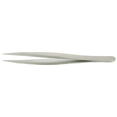 RS PRO 120 mm, Stainless Steel, Strong, Tweezers
