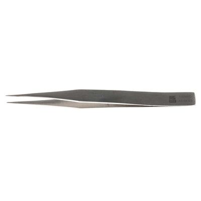 RS PRO 130 mm, Stainless Steel, Tweezers