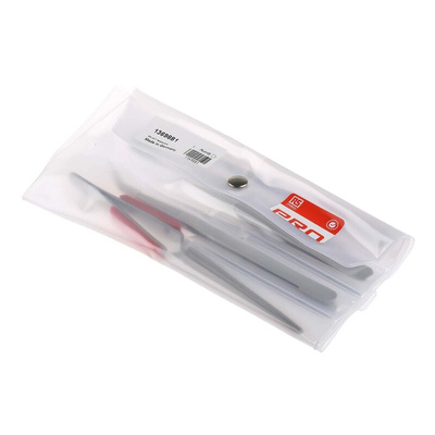 RS PRO Stainless Steel, Tweezer Set