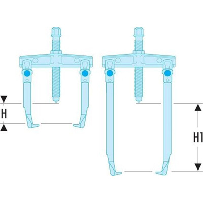 Facom Hydraulic Bearing Puller, 8-Piece