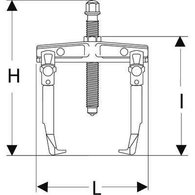 Facom Gear Bearing Puller, 4t Force