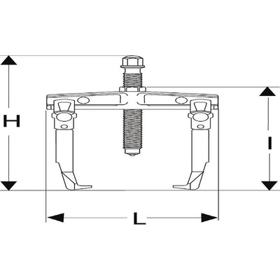 Facom Gear Bearing Puller, 4t Force