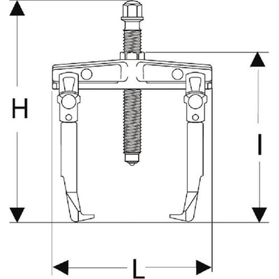 Facom Hydraulic Bearing Puller, 50 → 170 mm Capacity, 4t Force