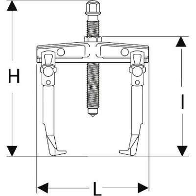 Facom Hydraulic Bearing Puller, 20 → 260 mm Capacity, 4t Force