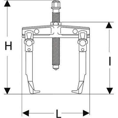 Facom Hydraulic Bearing Puller, 7 → 140 mm Capacity, 3t Force