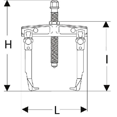 Facom Gear Bearing Puller, 80 → 170 mm Capacity, 10t Force
