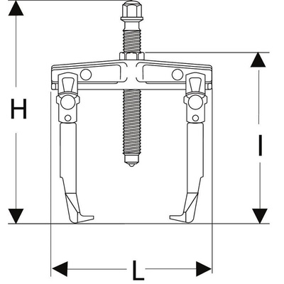 Facom Gear Bearing Puller, 90 → 210 mm Capacity, 10t Force