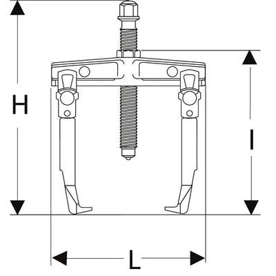 Facom Gear Bearing Puller, 10 → 85 mm Capacity, 1.5t Force