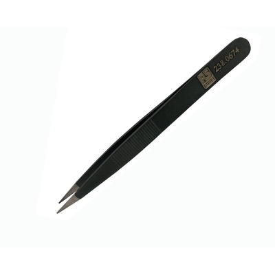 RS PRO 120 mm, Low Carbon Austenitic Steel, Strong Thick, Tweezer