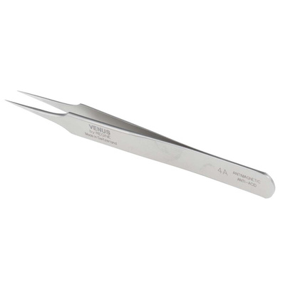 RS PRO 110 mm, Stainless Steel, Tweezers
