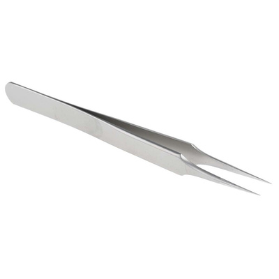 RS PRO 110 mm, Stainless Steel, Tweezers