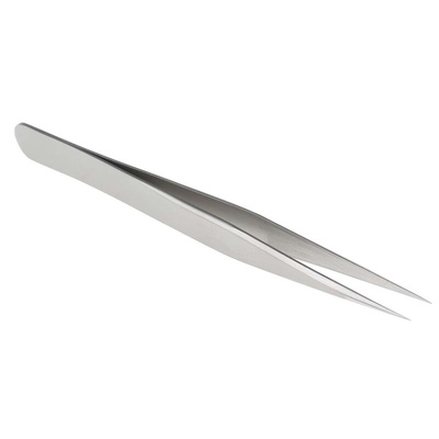 RS PRO 110 mm, Stainless Steel, Short, Tweezers