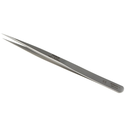 RS PRO 140 mm, Stainless Steel, Narrow, Tweezers