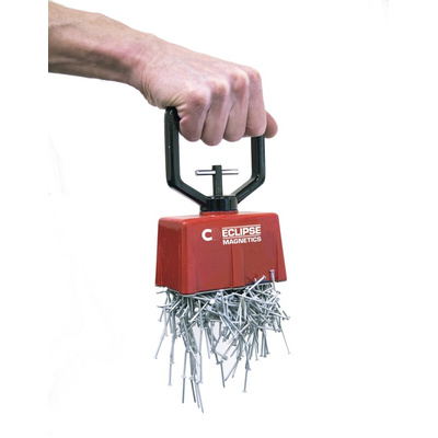 Eclipse 6kg Lift Capacity Heavy Duty Hand-Held Magnetic Pick-Up Tool Pick Up Tool, 185 mm Magnet With Plastic Handle
