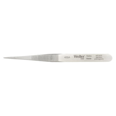 Weller Erem 110 mm, Stainless Steel, Rounded, Tweezers