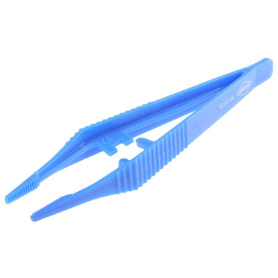 Knipex 130 mm, Plastic, Serrated, Tweezer