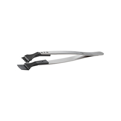 ideal-tek 130 mm, PEEK (Tip), Stainless Steel (Body), Flat, ESD Tweezers