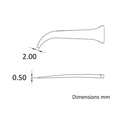 ideal-tek Nylon 66/Carbon Fibre 30, Flat; Rounded, ESD Tweezer Tips