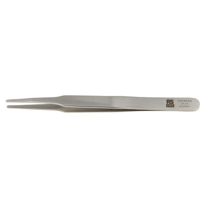 RS PRO 120 mm, Stainless Steel, Tweezers