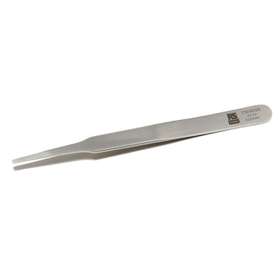 RS PRO 120 mm, Stainless Steel, Tweezers