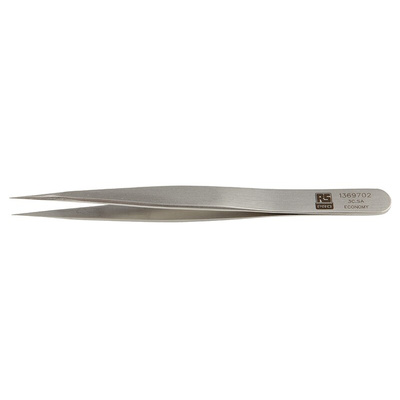 RS PRO 110 mm, Stainless Steel, Tweezers