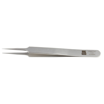 RS PRO 110 mm, Stainless Steel, Tweezers