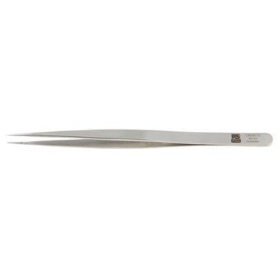RS PRO 140 mm, Stainless Steel, Precision Relieved, Tweezers