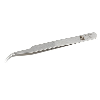 RS PRO 115 mm, Stainless Steel, Tweezers