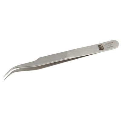 RS PRO 115 mm, Stainless Steel, Strong, Tweezers