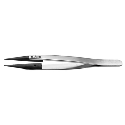 RS PRO 130 mm, Stainless Steel, ESD Tweezers