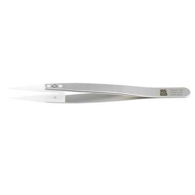 RS PRO 130 mm, Stainless Steel, Pointed, ESD Tweezers