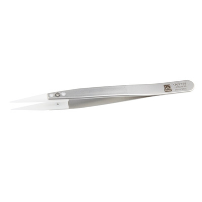 RS PRO 130 mm, Stainless Steel, Pointed, ESD Tweezers