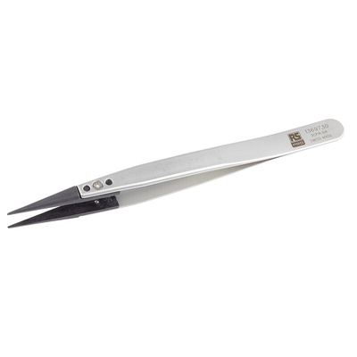RS PRO 130 mm, Stainless Steel, ESD Tweezers