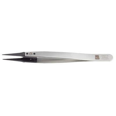 RS PRO 130 mm, Stainless Steel, ESD Tweezers