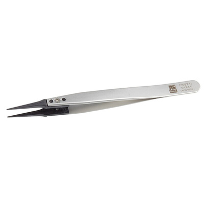 RS PRO 130 mm, Stainless Steel, ESD Tweezers