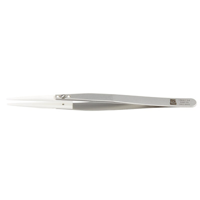 RS PRO 140 mm, Stainless Steel, Tweezers