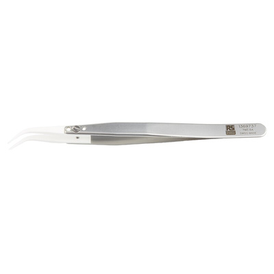 RS PRO 130 mm, Stainless Steel, Tweezers