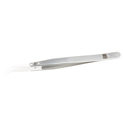 RS PRO 130 mm, Stainless Steel, Tweezers