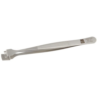 RS PRO 125 mm, Stainless Steel, Tweezers