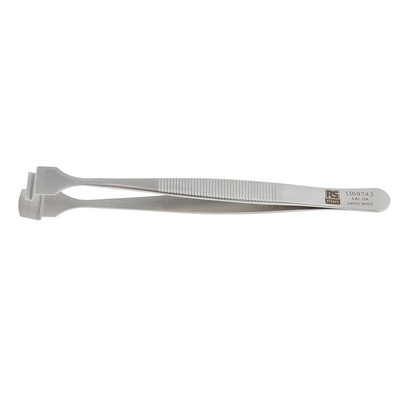 RS PRO 125 mm, Stainless Steel, Wafer, Tweezers