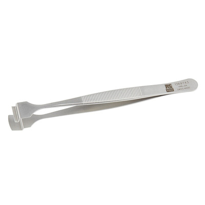 RS PRO 125 mm, Stainless Steel, Wafer, Tweezers