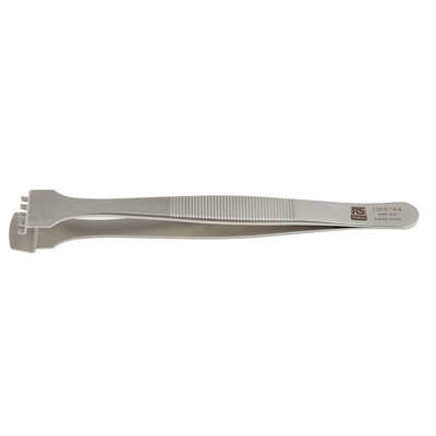 RS PRO 130 mm, Stainless Steel, Tweezers