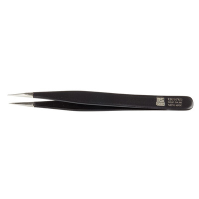 RS PRO 120 mm, Stainless Steel, ESD Tweezers