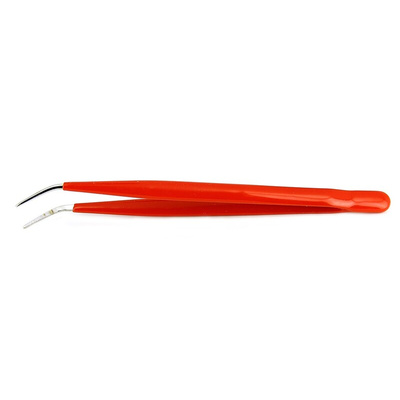 RS PRO 150 mm, Carbon Steel, Serrated, Tweezers