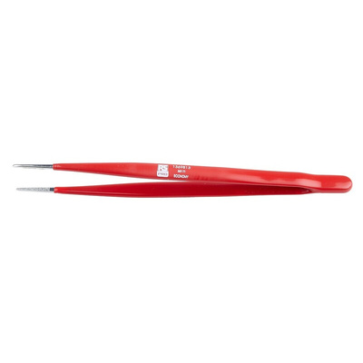 RS PRO 155 mm, Carbon Steel, Serrated, Tweezers