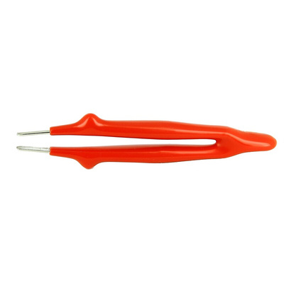 RS PRO 145 mm, Carbon Steel, Strong; Rounded, Tweezers